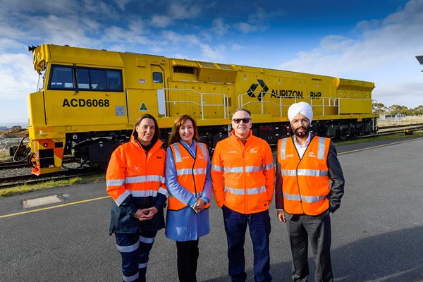 Aurizon drives down emissions with rail-based logistics solution for BHP Copper South Australia